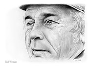 Earl Weaver Drawing by Greg Joens