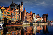 Early Morning on The Motlawa River in Gdansk Poland Photograph by Carol Japp