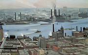 East River From Shelton Hotel Painting by Georgia O'keeffe