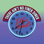 Eddie Rocket Clock Digital Art by Greg Joens