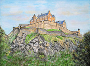 Edinburgh Castle Painting by Yvonne Johnstone