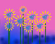 Ek Onkar Flowers Painting by Sarabjit Singh