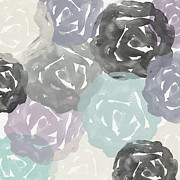 Elegant Roses- Art by Linda Woods Painting by Linda Woods