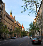 Elegant Street with Bike Lanes and Spires, Budapest Photograph by James Dougherty