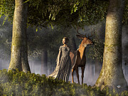 Elf and Buck Digital Art by Daniel Eskridge