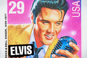 Elvis Commemorative Stamp January 8th 1993 Painted  Photograph by Rich Franco