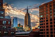Empire State Building Sunset Rooftop Photograph by Alissa Beth Photography