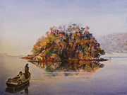 Encounter at Wineglass Bay Painting by Jeremy Holton