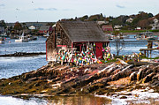 End of day at Mackeral cove Maine Photograph by Jeff Folger