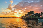 Evening at Jensen Beach Painting by Tammy Lee Bradley