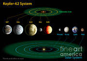 Exoplanet Kepler-62 And The Solar System Photograph by Science Source Exoplanet Kepler-62 And The Solar System Photograph by Science Source