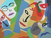 Faces I Painting by Charla Van Vlack
