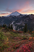 Fall at Mount Baker in the North Cascades Photograph by Michael Russell