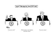 Famous Presidential Hand Gestures Drawing by Kaamran Hafeez