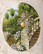 Fiori Sulle Scale Painting by Guido Borelli Fiori Sulle Scale Painting by Guido Borelli