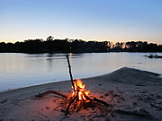 Fire on the Beach Photograph by Digital Art Cafe