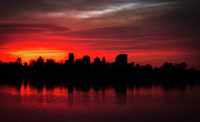 First Light in Denver Photograph by Kevin Schwalbe