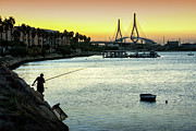 Fishing at Dusk Rio San Pedro Puerto Real Spain Photograph by Sapiens Verbum Fishing at Dusk Rio San Pedro Puerto Real Spain Photograph by Sapiens Verbum