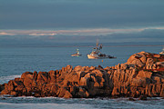 Fishing Boats on Monterey Bay Photograph by Charlene Mitchell Fishing Boats on Monterey Bay Photograph by Charlene Mitchell