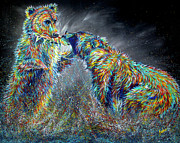 Fishing in the Dark Painting by Teshia Art