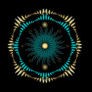 Fleuron Composition No. 63 Digital Art by Alan Bennington