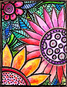 Fleurs Painting by Robin Mead