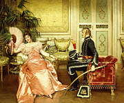 Flirtation Painting by Joseph Frederic Charles Soulacroix Flirtation Painting by Joseph Frederic Charles Soulacroix