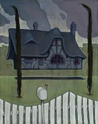 Floating House Painting by John Reynolds