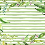 Floral Leafy Greenery Painting by Modern Art Floral Leafy Greenery Painting by Modern Art