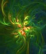 Flower of Light Digital Art by Esoterica Art Agency