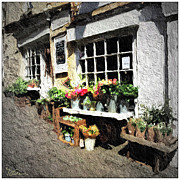 Flower Shop In Bath England Photograph by Peggy Dietz