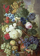Flowers and Fruit Painting by Jan Van Os