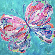 Fluttering Jewel Painting by Beth Ann Scott Fluttering Jewel Painting by Beth Ann Scott