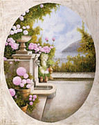 Fontana Sul Terrazzo Painting by Guido Borelli Fontana Sul Terrazzo Painting by Guido Borelli
