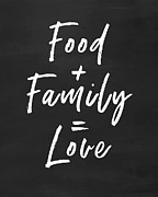 Food Family Love- Art by Linda Woods Digital Art by Linda Woods