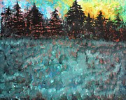 Forest Fire  Painting by Daniel Rustad