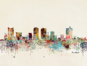 Fort Worth Painting by Bri Buckley