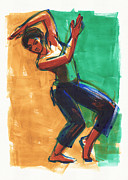 Four colors Movement Painting by Judith Kunzle