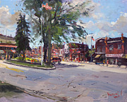 Fourth of July in North Tonawanda Painting by Ylli Haruni