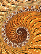 Fractal spiral golden and luxe horizontal Digital Art by Matthias Hauser Fractal spiral golden and luxe horizontal Digital Art by Matthias Hauser