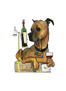 French 3408 WINNIE Drawing by John LaFree