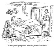 Friends I Can Have Drawing by Barbara Smaller