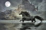 Friesian Fantasy revisited Digital Art by Fran J Scott