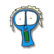 FACE UP Pinhead Party Peeps 028 Drawing by Dar Freeland FACE UP Pinhead Party Peeps 028 Drawing by Dar Freeland