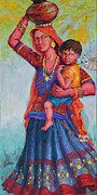 Fun Ride, Kutch  Painting by Jyotika Shroff