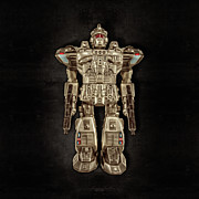 Future Cop Robot on Black Photograph by YoPedro