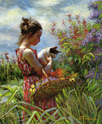 Garden Gatherings Painting by Steve Henderson
