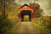 Geauga Park Covered Bridge # 35-28-02 Geauga County Ohio.  Photograph by Robert Gardner