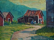 Getting Ready For Winter Painting by Len Stomski
