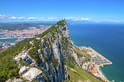 Gibraltar aerial view Pyrography by Benny Marty Gibraltar aerial view Pyrography by Benny Marty